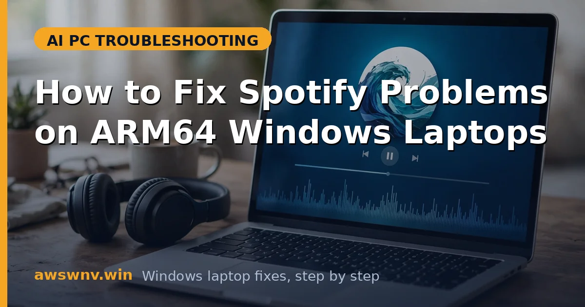 How to Fix Spotify Problems on ARM64 Windows Laptops