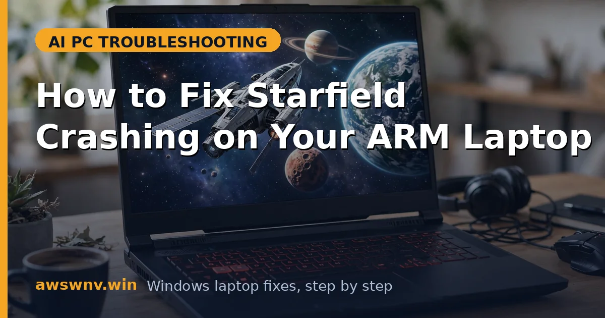 How to Fix Starfield Crashing on Your ARM Laptop