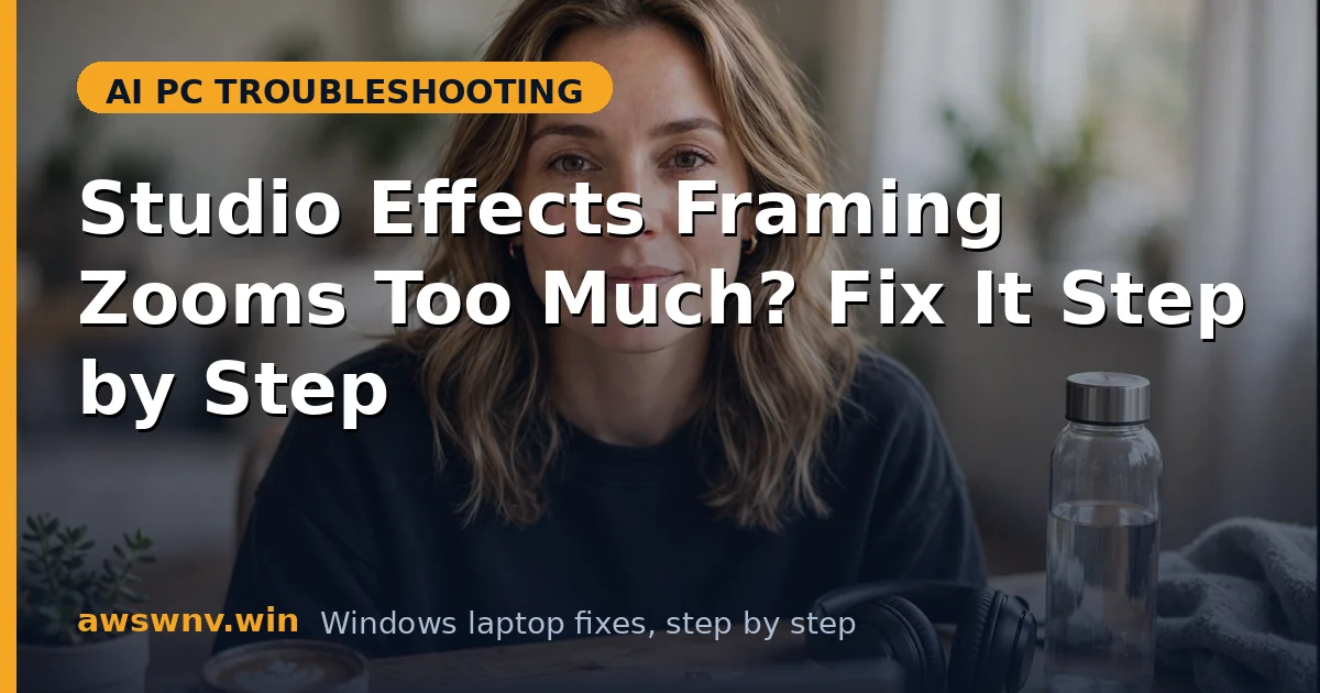 Studio Effects Framing Zooms Too Much? Fix It Step by Step