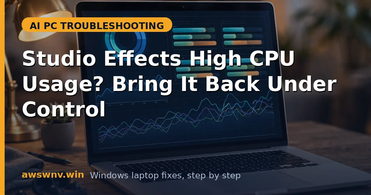 Studio Effects High CPU Usage? Bring It Back Under Control