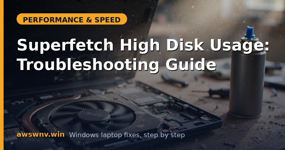 Superfetch High Disk Usage: Troubleshooting Guide