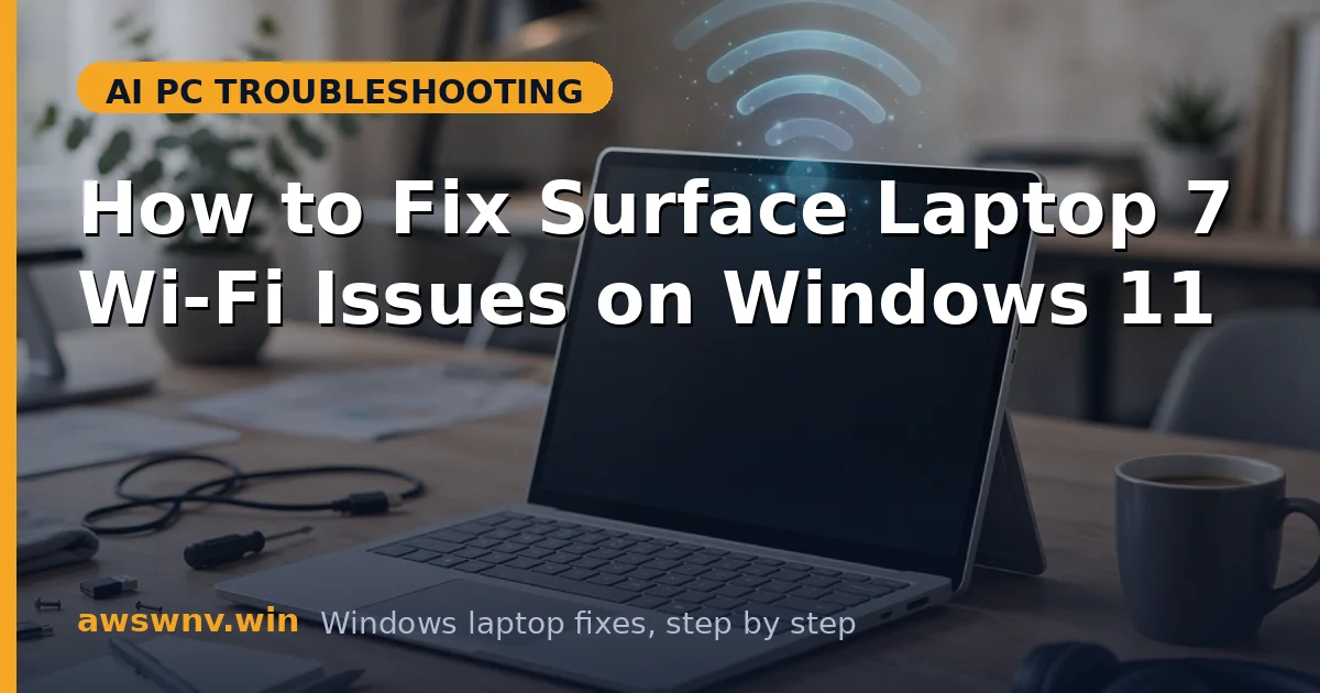 How to Fix Surface Laptop 7 Wi-Fi Issues on Windows 11