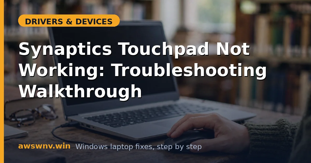 Synaptics Touchpad Not Working: Troubleshooting Walkthrough