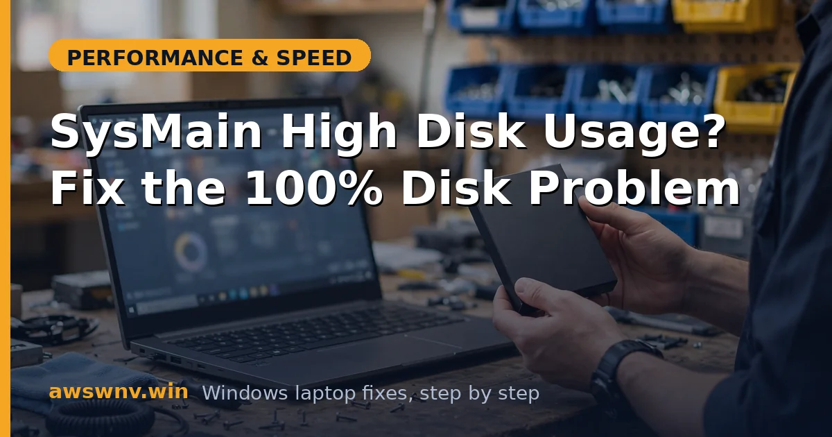 SysMain High Disk Usage? Fix the 100% Disk Problem