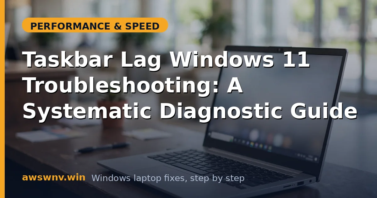 Taskbar Lag Windows 11 Troubleshooting: A Systematic Diagnostic Guide
