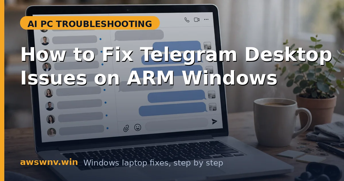 How to Fix Telegram Desktop Issues on ARM Windows