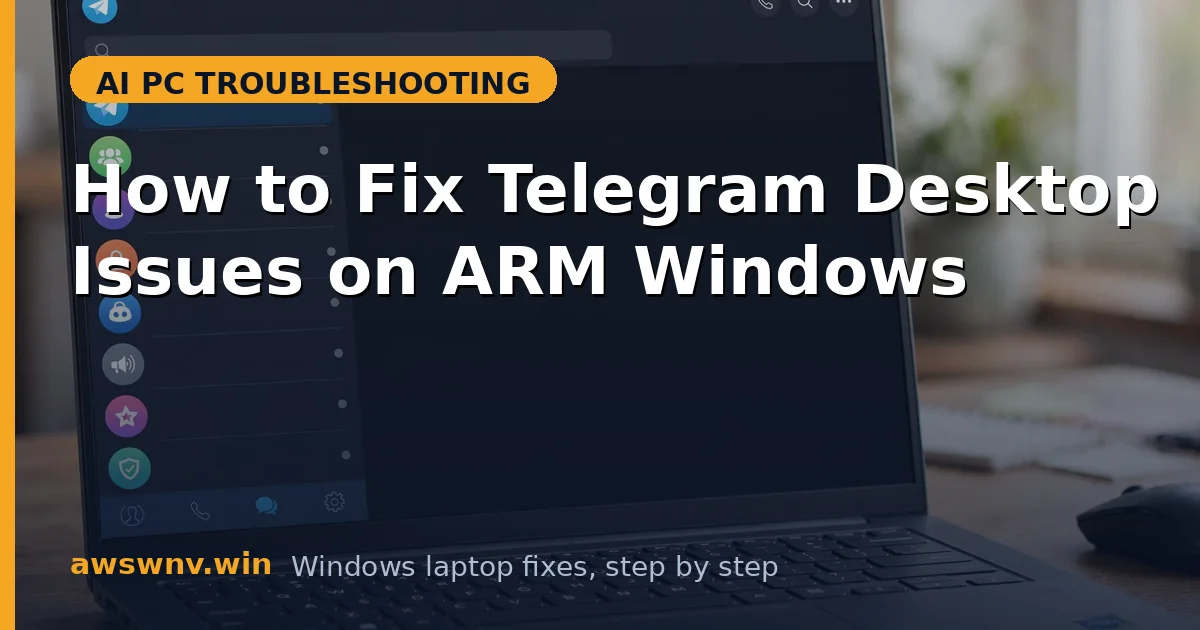 How to Fix Telegram Desktop Issues on ARM Windows