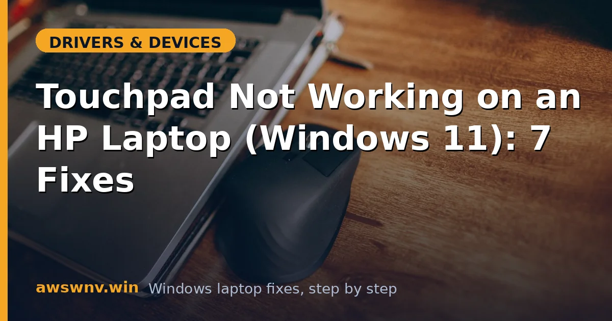 Touchpad Not Working on an HP Laptop (Windows 11): 7 Fixes