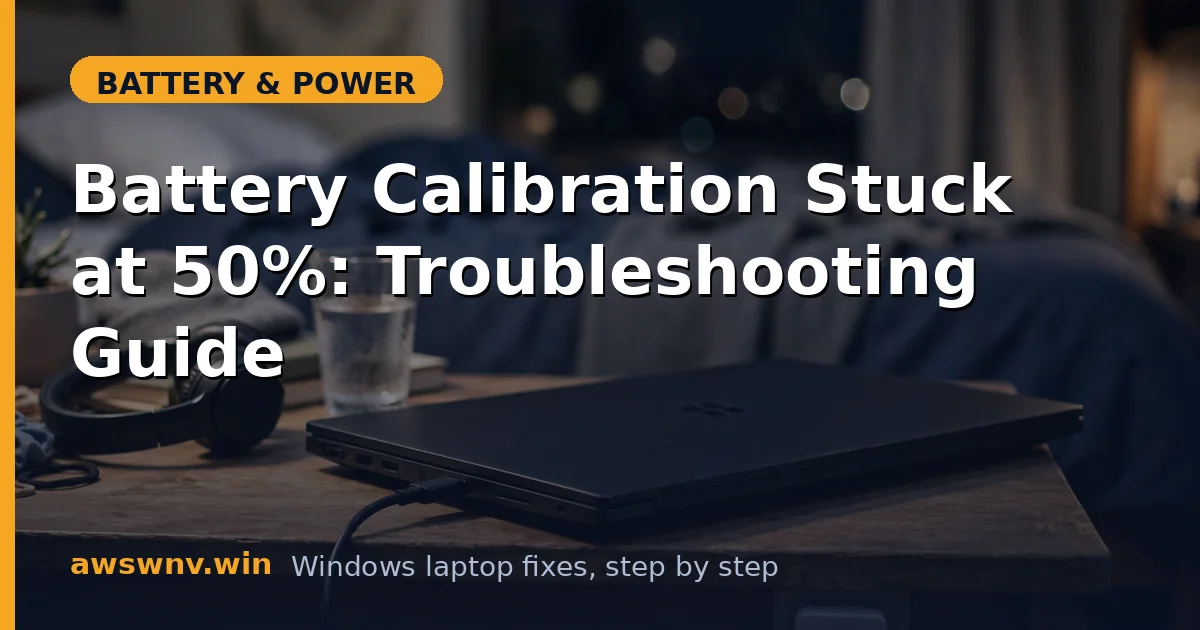 Battery Calibration Stuck at 50%: Troubleshooting Guide