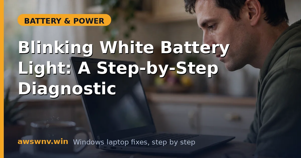 Blinking White Battery Light: A Step-by-Step Diagnostic