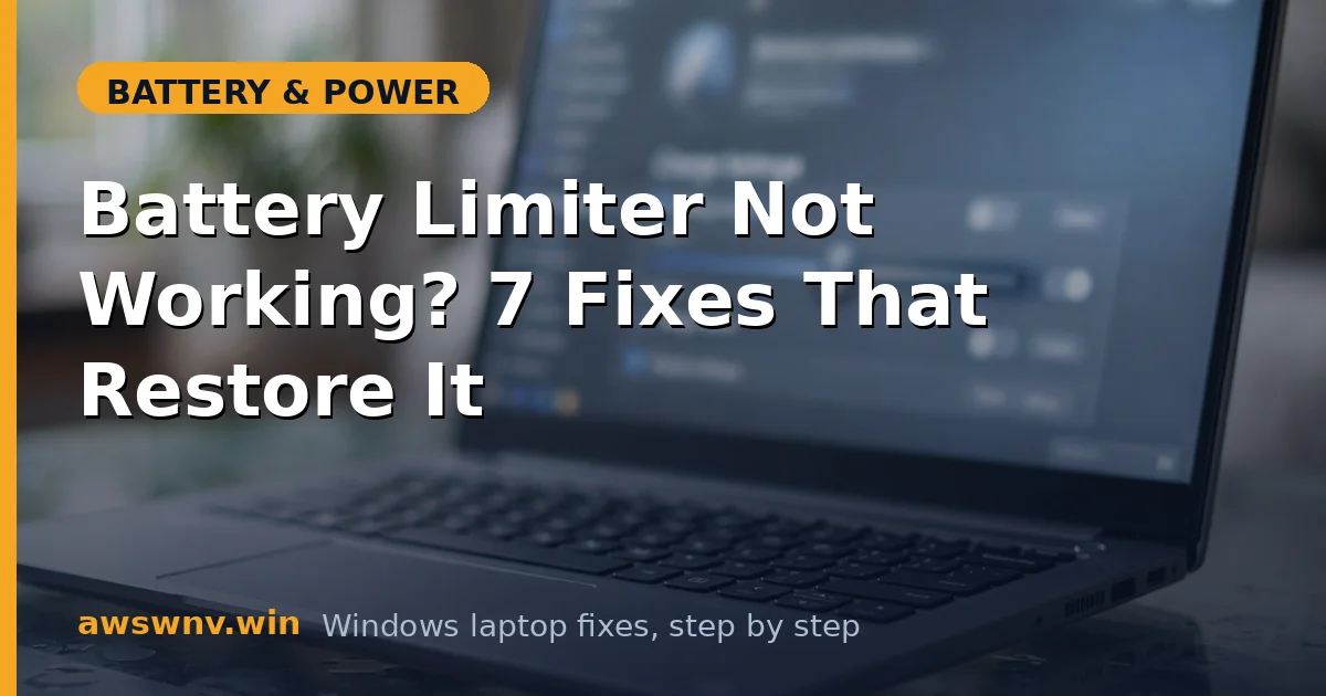 Battery Limiter Not Working? 7 Fixes That Restore It