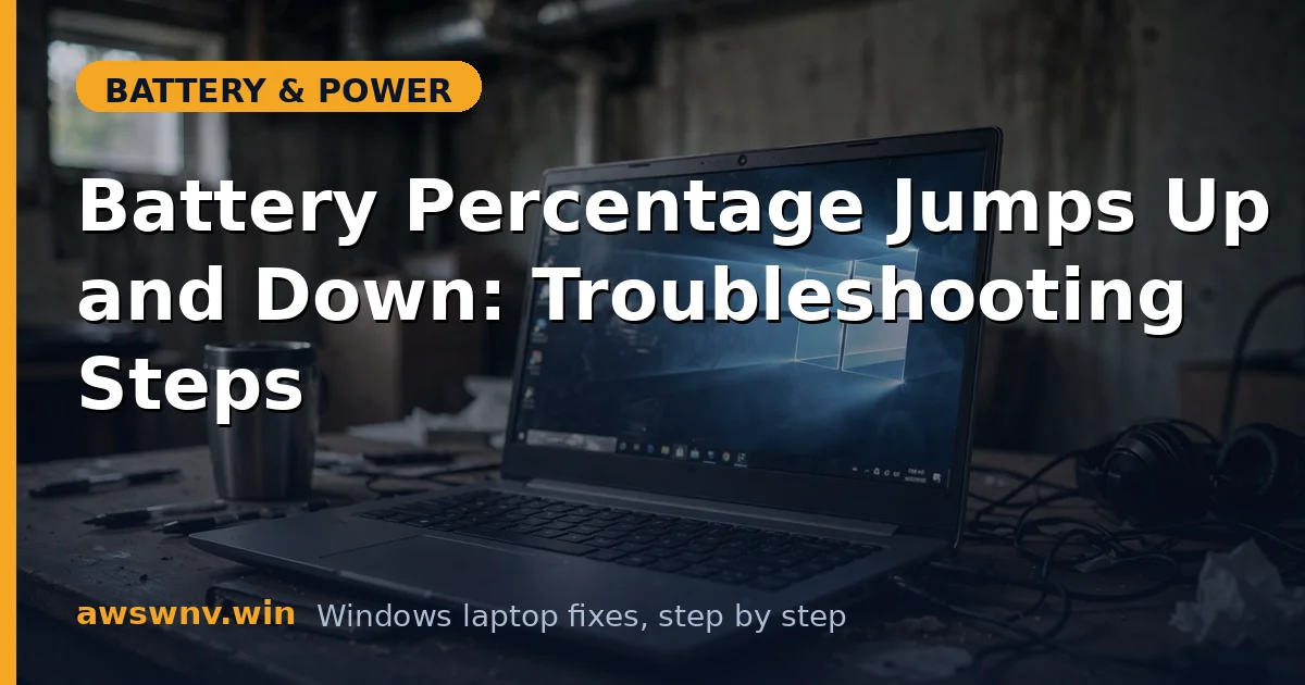 Battery Percentage Jumps Up and Down: Troubleshooting Steps