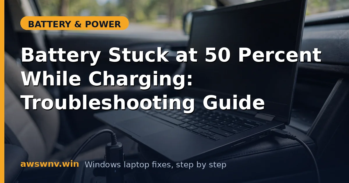 Battery Stuck at 50 Percent While Charging: Troubleshooting Guide