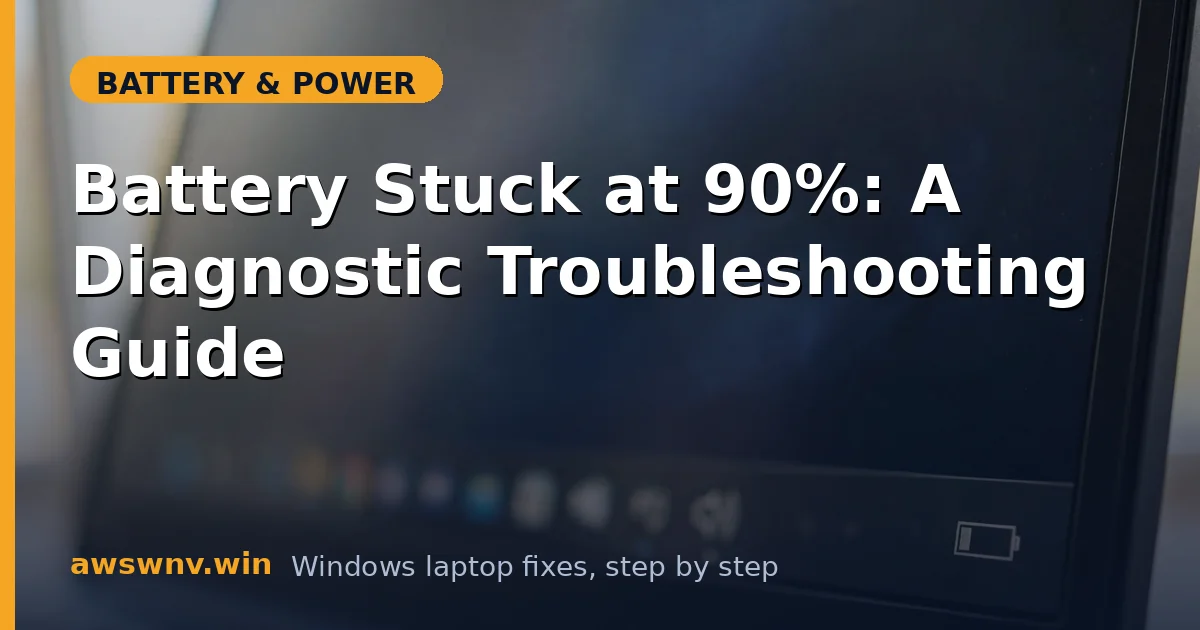 Battery Stuck at 90%: A Diagnostic Troubleshooting Guide