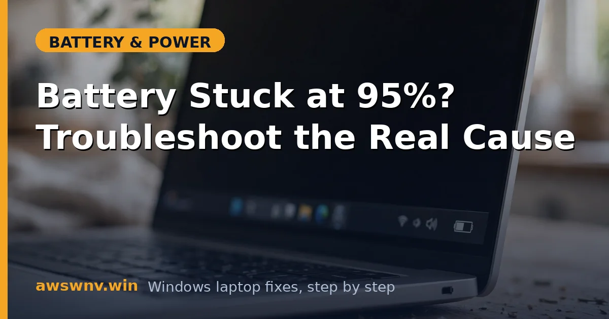 Battery Stuck at 95%? Troubleshoot the Real Cause