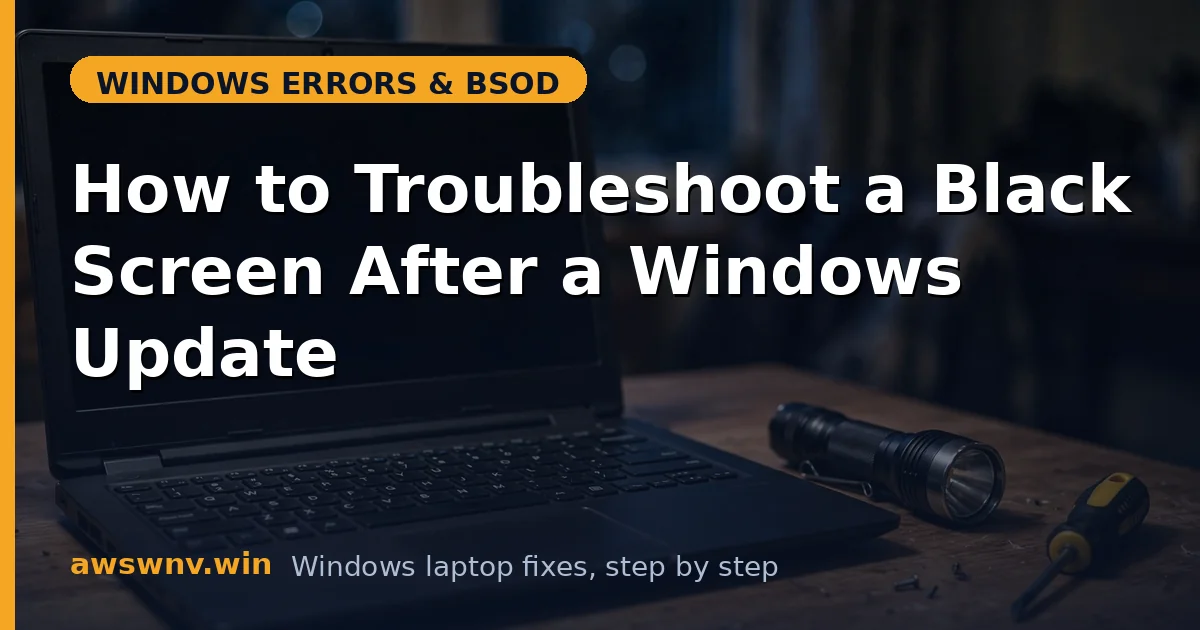 How to Troubleshoot a Black Screen After a Windows Update