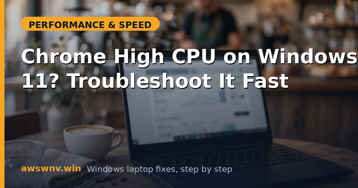 Chrome High CPU on Windows 11? Troubleshoot It Fast