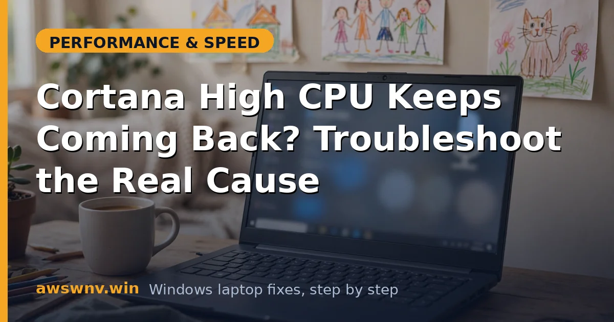 Cortana High CPU Keeps Coming Back? Troubleshoot the Real Cause