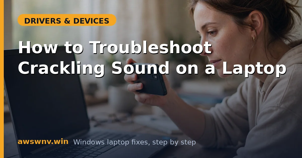 How to Troubleshoot Crackling Sound on a Laptop