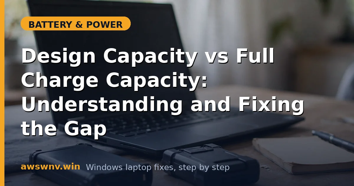 Design Capacity vs Full Charge Capacity: Understanding and Fixing the Gap