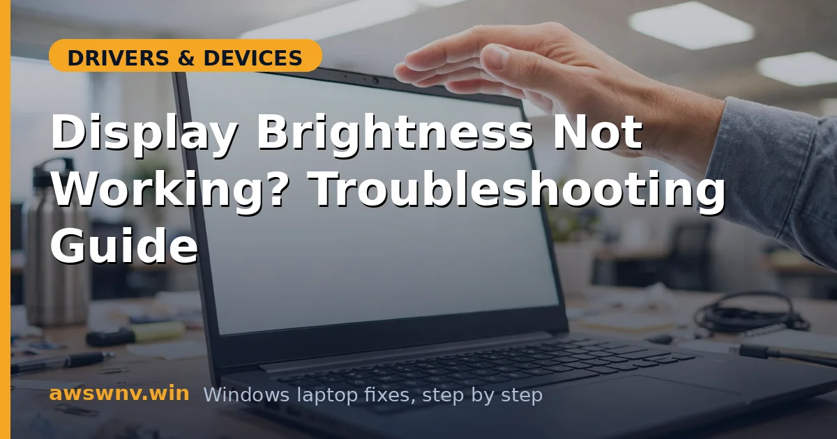 Display Brightness Not Working? Troubleshooting Guide