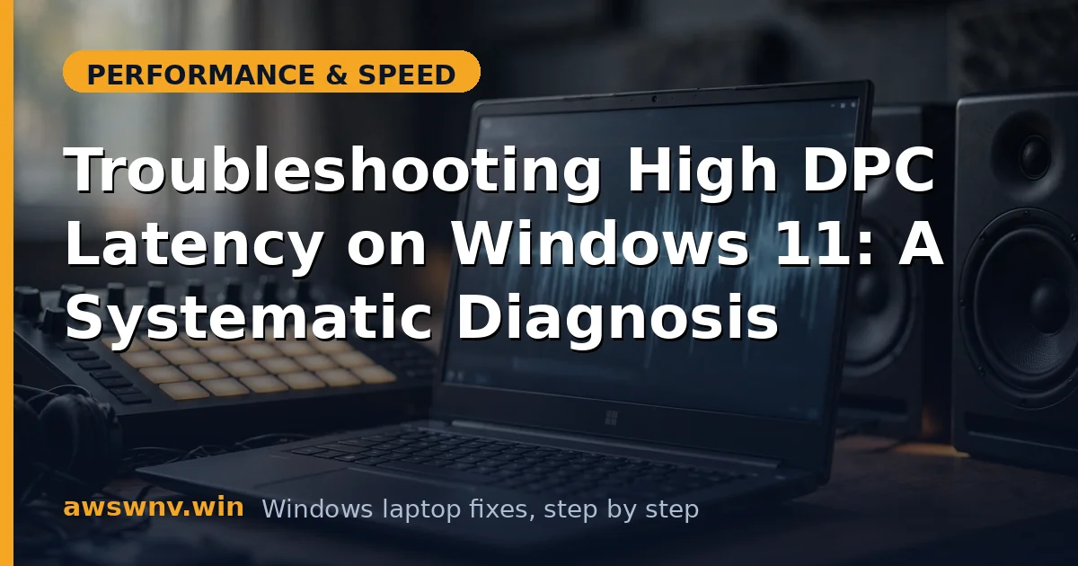 Troubleshooting High DPC Latency on Windows 11: A Systematic Diagnosis