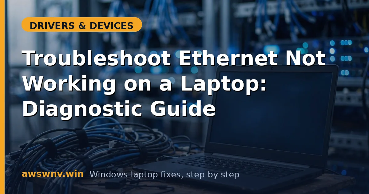 Troubleshoot Ethernet Not Working on a Laptop: Diagnostic Guide