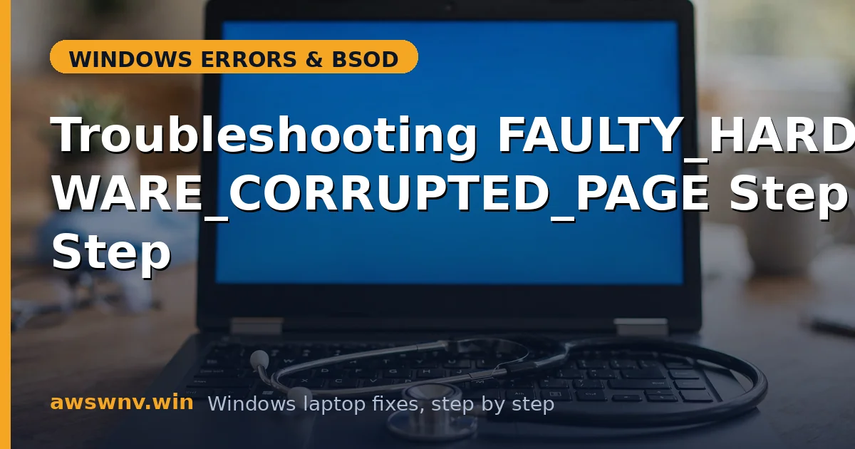 Troubleshooting FAULTY_HARDWARE_CORRUPTED_PAGE Step by Step