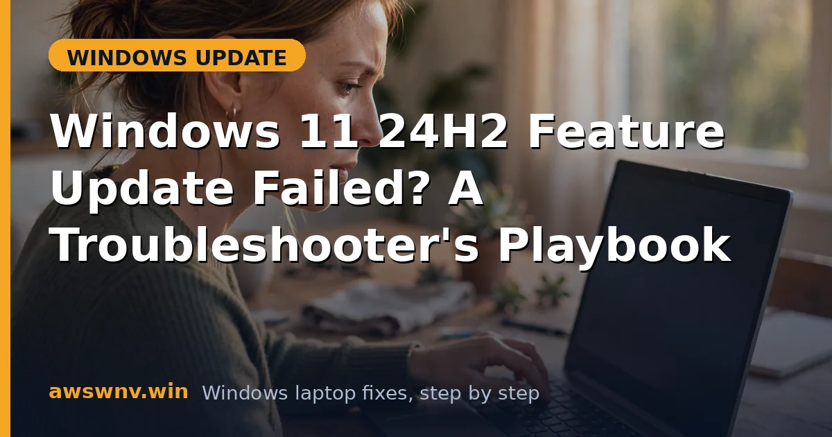 Windows 11 24H2 Feature Update Failed? A Troubleshooter's Playbook