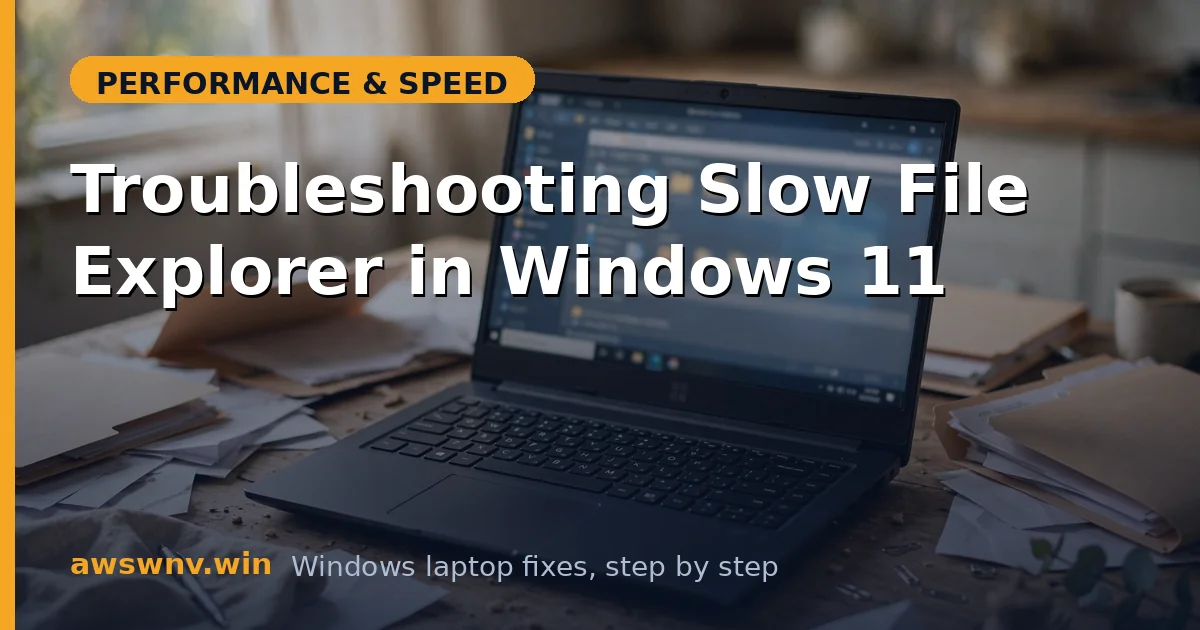 Troubleshooting Slow File Explorer in Windows 11