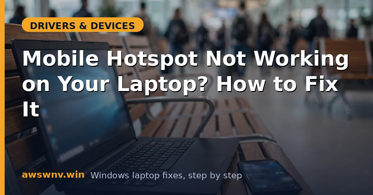 Mobile Hotspot Not Working on Your Laptop? How to Fix It