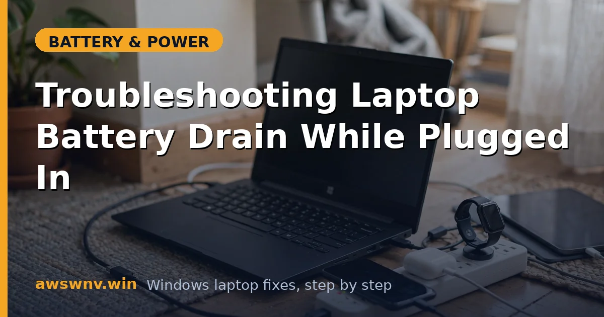 Troubleshooting Laptop Battery Drain While Plugged In