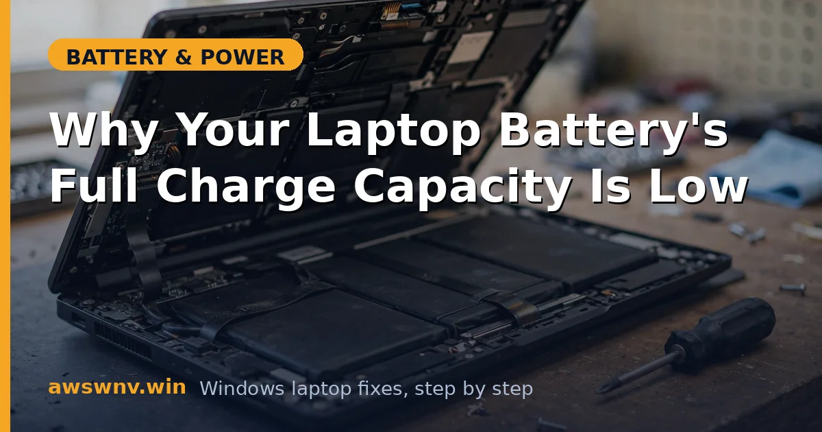 Why Your Laptop Battery's Full Charge Capacity Is Low