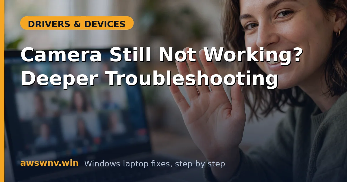 Camera Still Not Working? Deeper Troubleshooting