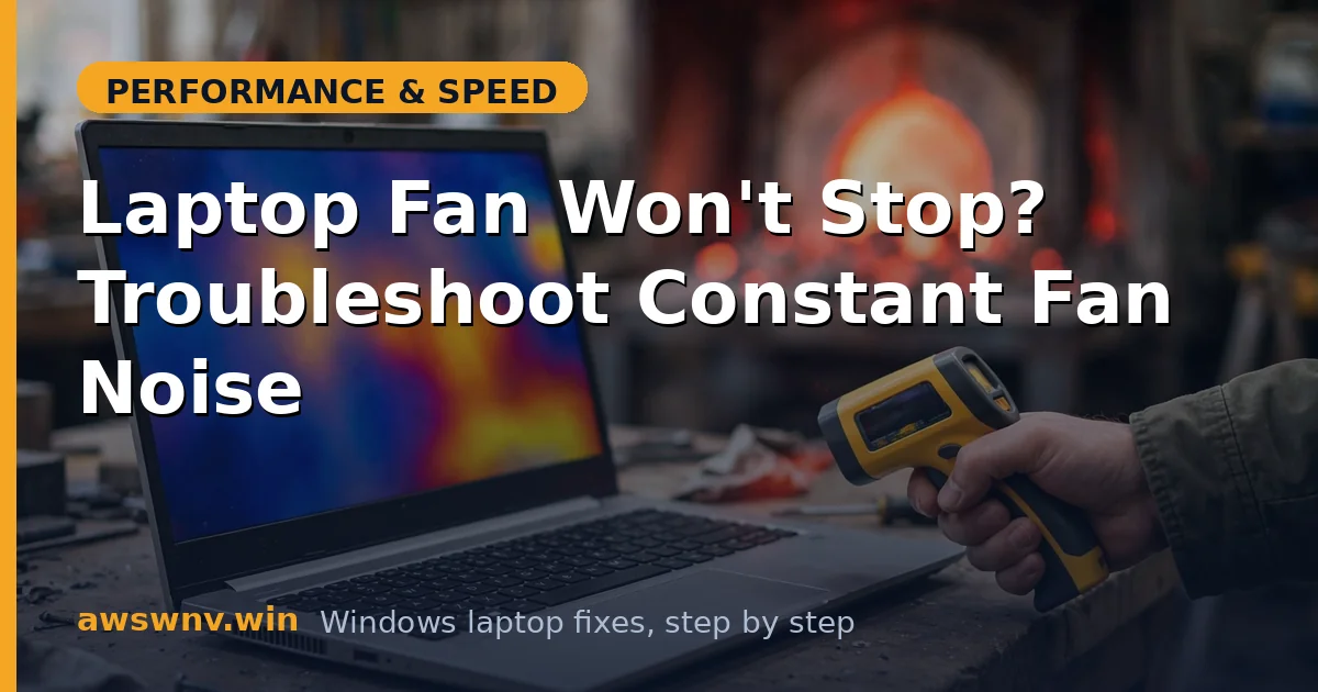 Laptop Fan Won't Stop? Troubleshoot Constant Fan Noise