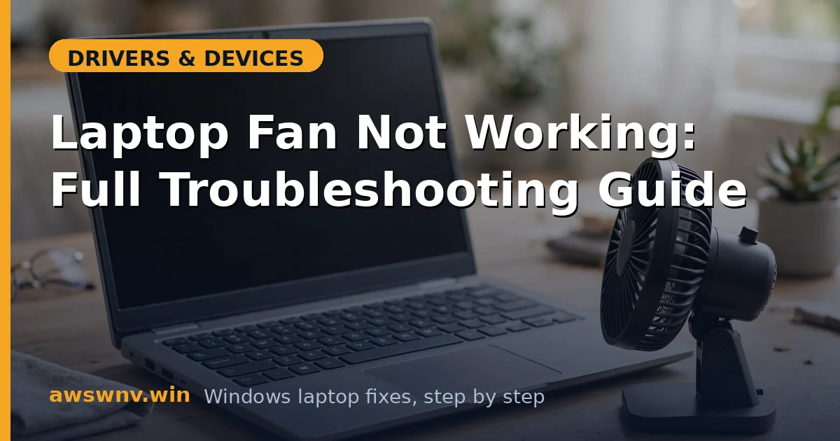 Laptop Fan Not Working: Full Troubleshooting Guide