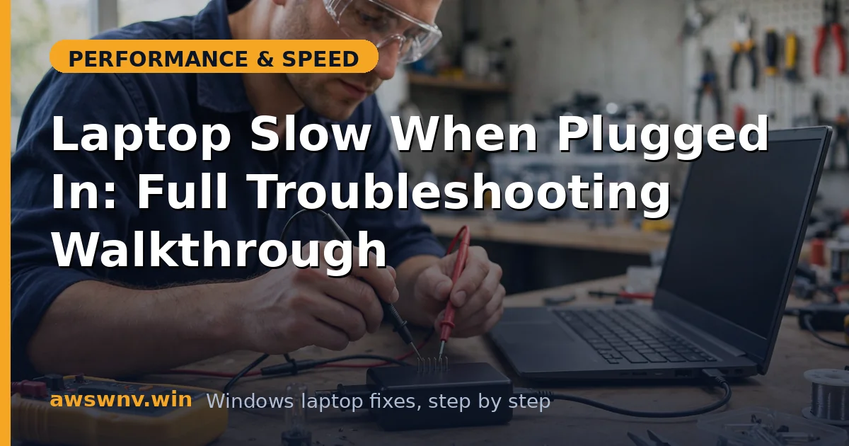 Laptop Slow When Plugged In: Full Troubleshooting Walkthrough