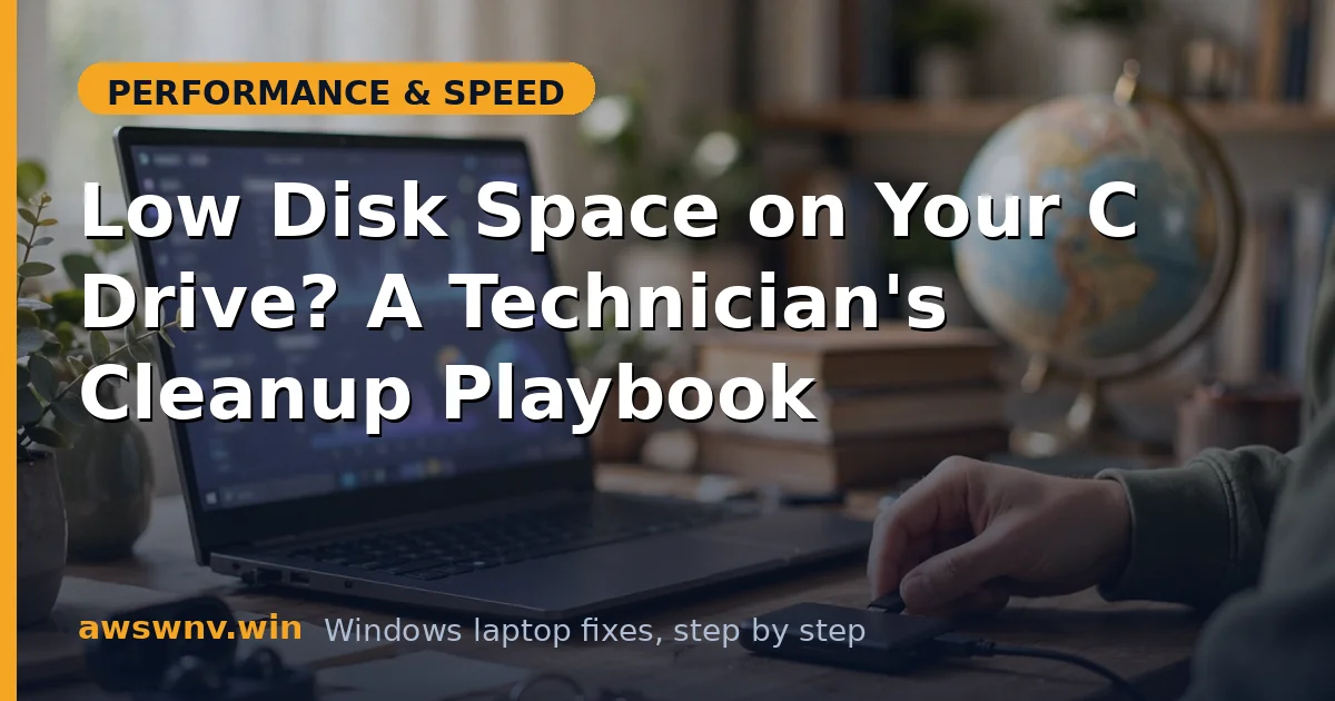 Low Disk Space on Your C Drive? A Technician's Cleanup Playbook