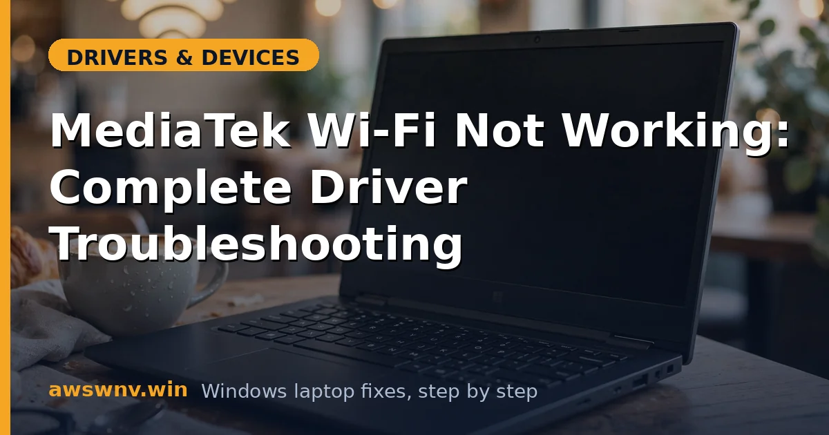 MediaTek Wi-Fi Not Working: Complete Driver Troubleshooting