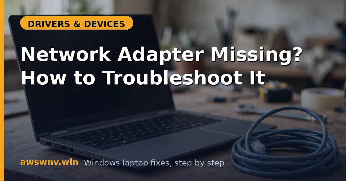 Network Adapter Missing? How to Troubleshoot It