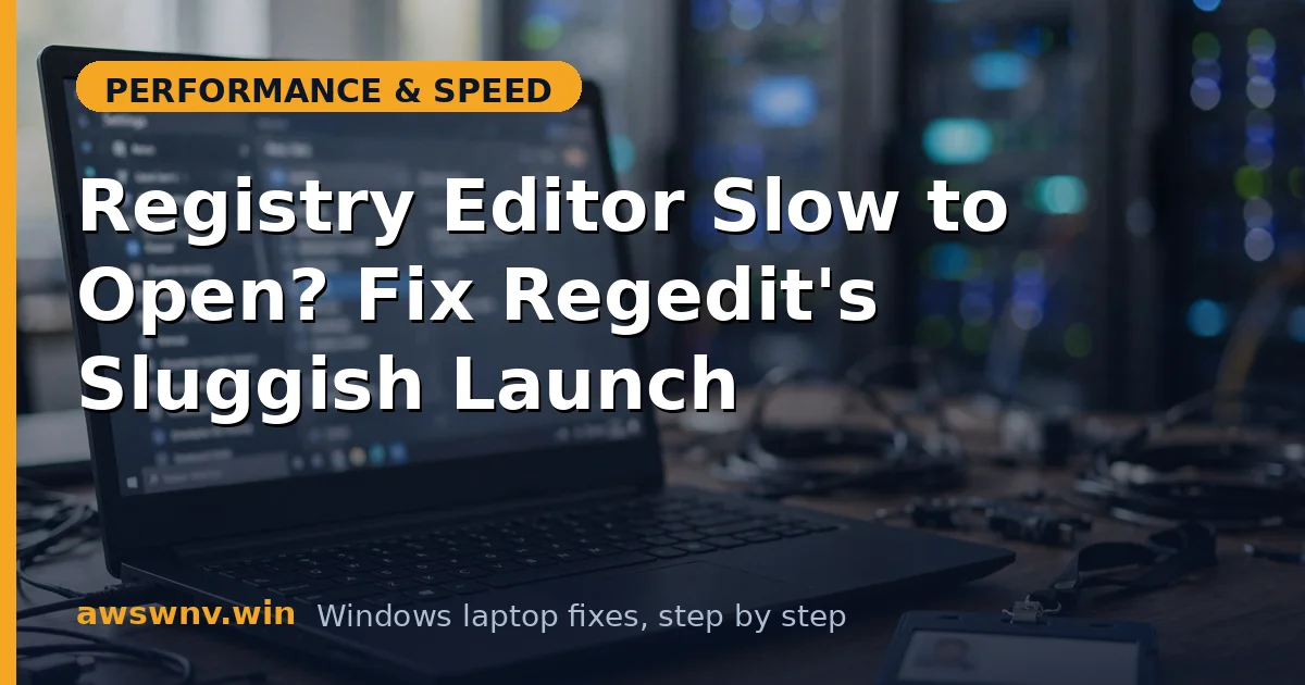 Registry Editor Slow to Open? Fix Regedit's Sluggish Launch