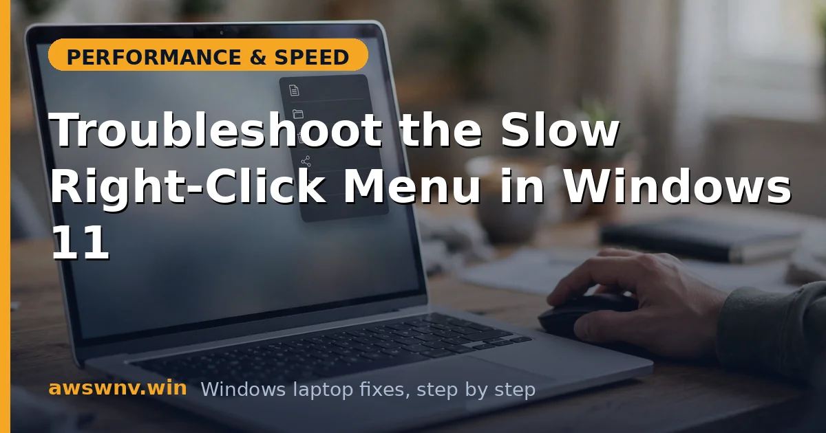Troubleshoot the Slow Right-Click Menu in Windows 11
