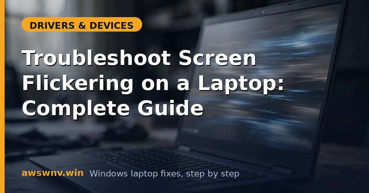 Troubleshoot Screen Flickering on a Laptop: Complete Guide