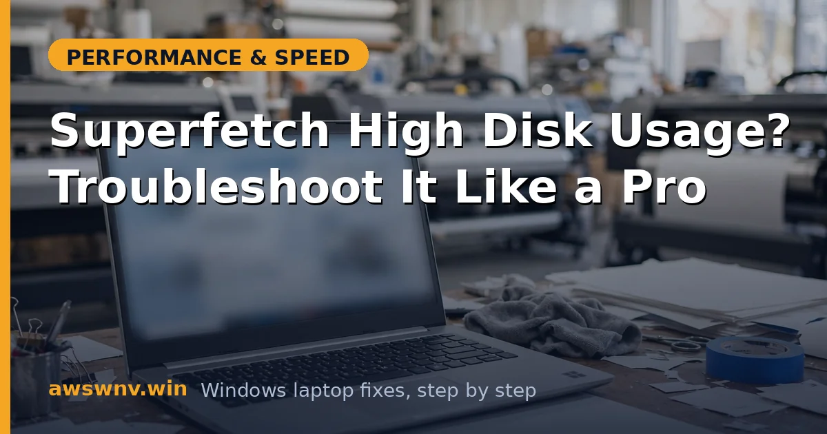 Superfetch High Disk Usage? Troubleshoot It Like a Pro