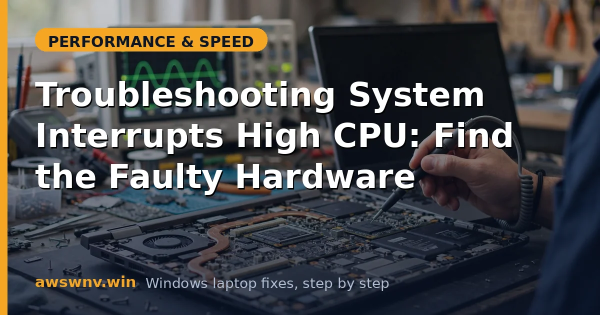Troubleshooting System Interrupts High CPU: Find the Faulty Hardware