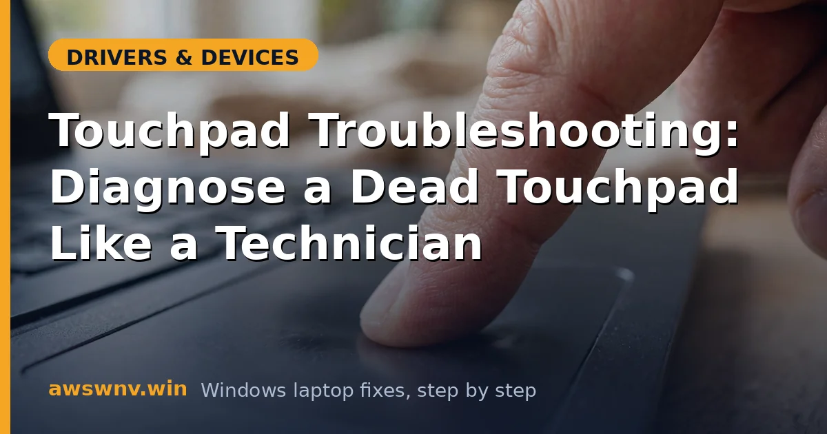 Touchpad Troubleshooting: Diagnose a Dead Touchpad Like a Technician