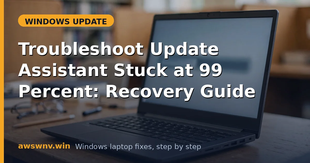 Troubleshoot Update Assistant Stuck at 99 Percent: Recovery Guide
