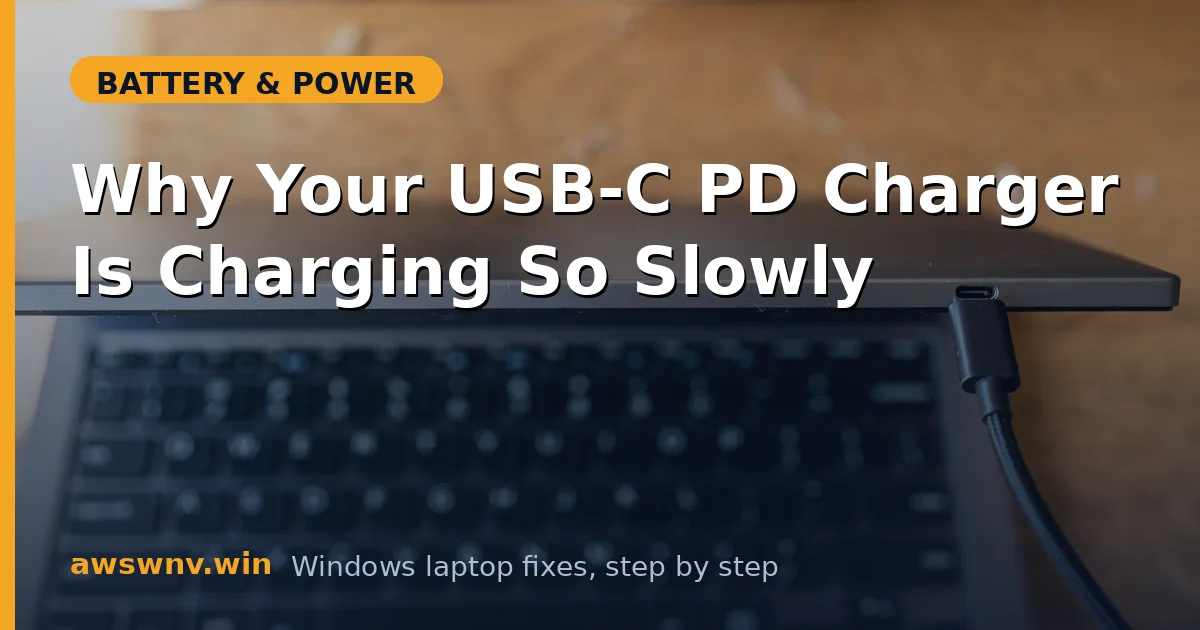 Why Your USB-C PD Charger Is Charging So Slowly
