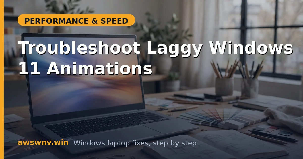 Troubleshoot Laggy Windows 11 Animations