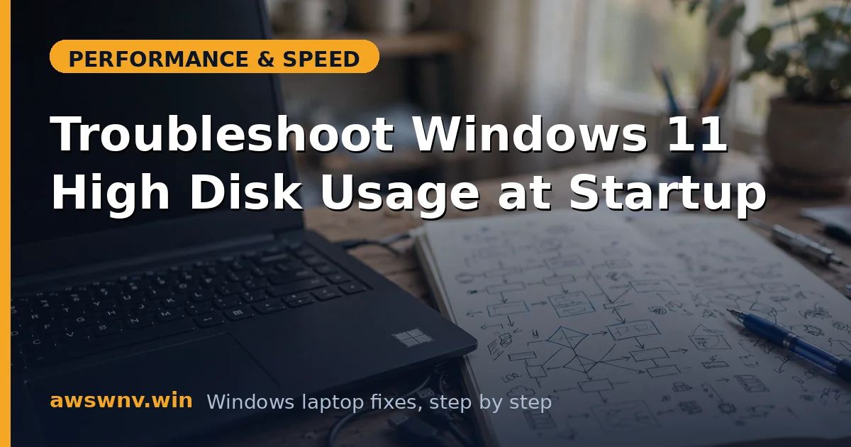 Troubleshoot Windows 11 High Disk Usage at Startup
